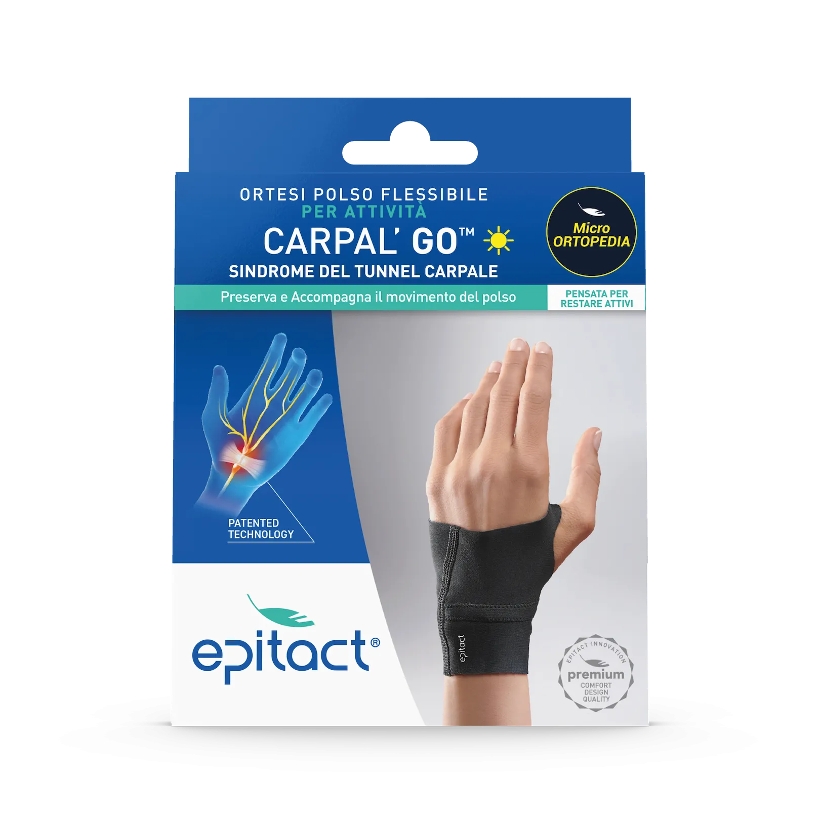 ORTESI POLSO FLESSIBILE PER ATTIVITÀ CARPAL'GO™
